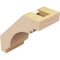 Ekena Millwork 3-inch W x 6-inch D x 6-inch H Pescadero Rough Cedar Woodgrain TimberThane Knee Brace, Primed BRCUR03X06X06PECRCPR - alternate 6